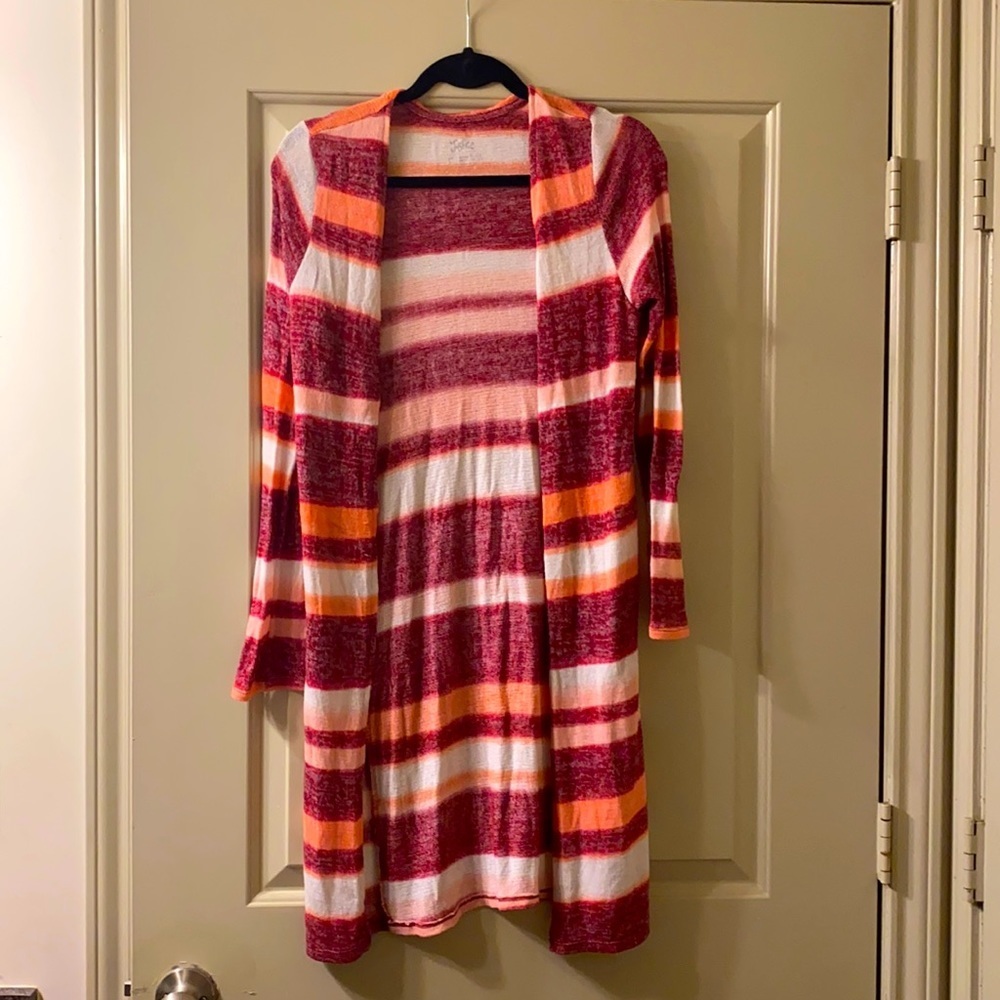 Justice long sleeve cardigan 12 junior
